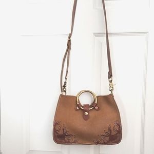 Rivet Leatherworks custom artisan crossbody handbag Beautiful Condition